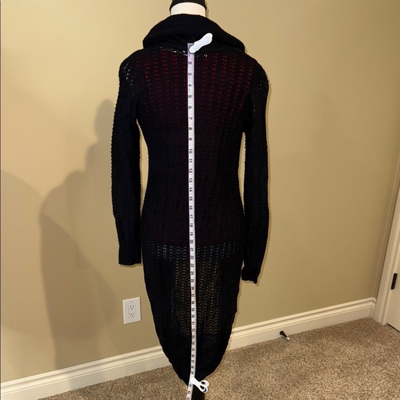 Reitmans Cardigan Cotton Blend Black Knit Long Sweater Women’s Size M - Picture 5 of 11